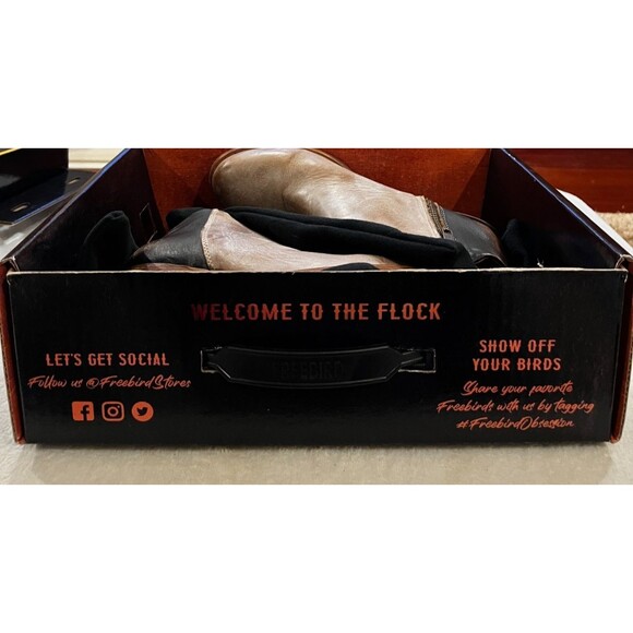 Freebird by Steven Distressed Brown and Black Ankle Boots - Picture 14 of 16